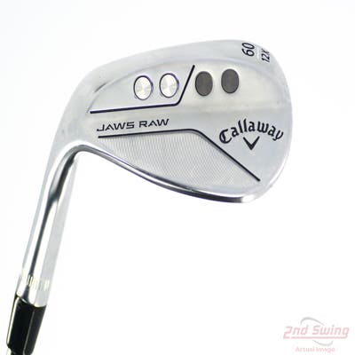 Mint Callaway Jaws Raw Chrome Wedge Lob LW 60° 12 Deg Bounce X Grind Dynamic Gold Spinner TI Steel Wedge Flex Left Handed 35.25in
