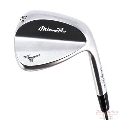 Mizuno Pro T-1 Soft White Satin Wedge Gap GW 50° 8 Deg Bounce S Grind Dynamic Gold Tour Issue S400 Steel Stiff Right Handed 35.5in