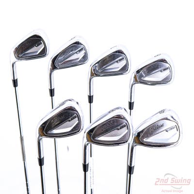 Titleist 2023 T350 Iron Set 5-PW AW True Temper AMT Red R300 Steel Stiff Left Handed +1/2"