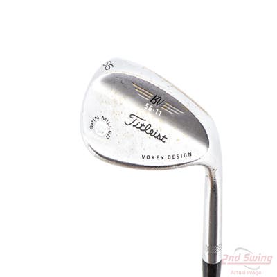 Titleist Vokey Spin Milled SM4 Chrome Wedge Sand SW 56° 11 Deg Bounce Titleist Vokey BV Steel Wedge Flex Right Handed 35.25in