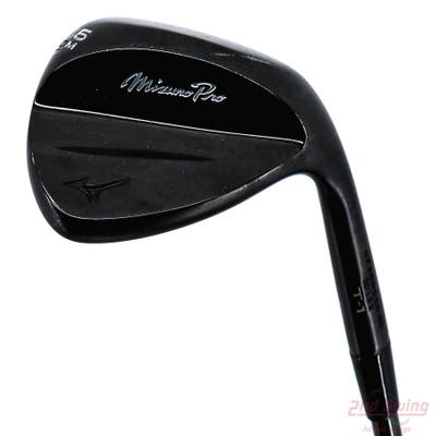 Mizuno Pro T-1 Black Ion Wedge Sand SW 56° 10 Deg Bounce M Grind FST KBS Hi-Rev 2.0 Black PVD Steel Wedge Flex Right Handed 35.25in