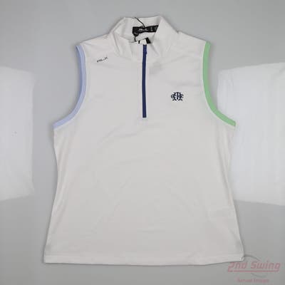 New Womens Ralph Lauren RLX Sleeveless Large L White MSRP $90