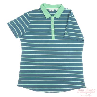 New W/ Logo Womens Footjoy Polo X-Small XS Multi MSRP $130