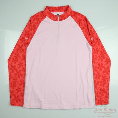 New W/ Logo Womens Footjoy 1/4 Zip Pullover Small S Multi MSRP $155