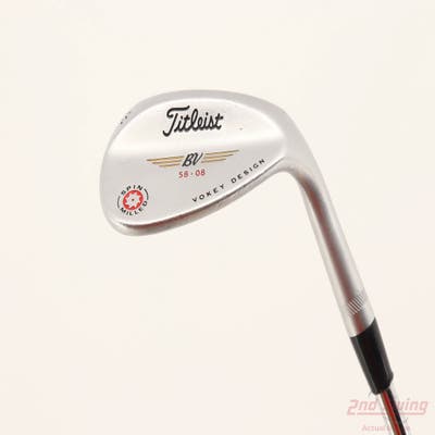 Titleist 2009 Vokey Spin Milled Chrome Wedge Lob LW 58° 8 Deg Bounce True Temper Dynamic Gold S200 Steel Stiff Right Handed 34.75in