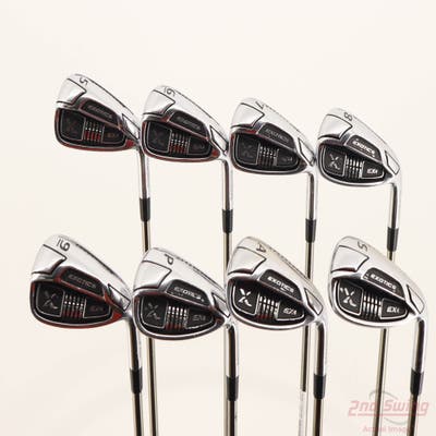 Tour Edge Exotics EXD Combo Iron Set 5-PW AW SW UST Mamiya Recoil 460 F3 Graphite Regular Right Handed +1/4"