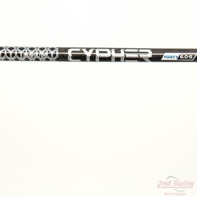 Used W/ Cleveland Adapter Project X Cypher Black 40g Driver Shaft Stiff 45.0in