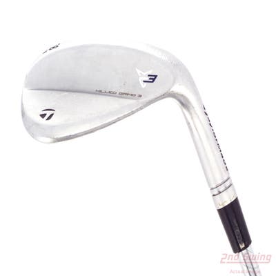 TaylorMade Milled Grind 3 Raw Chrome Wedge Lob LW 58° 8 Deg Bounce LB Dynamic Gold Tour Issue S200 Steel Stiff Right Handed 35.0in