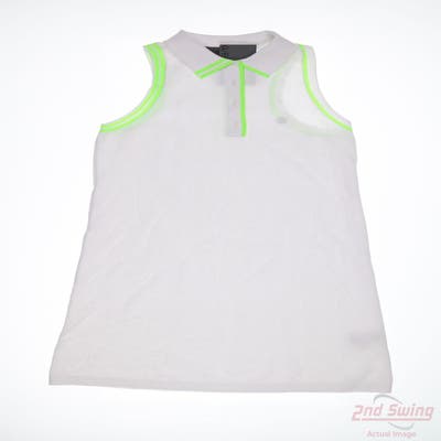 New G-Fore Womens Golf Dress X-Small XS White Solid MSRP $100