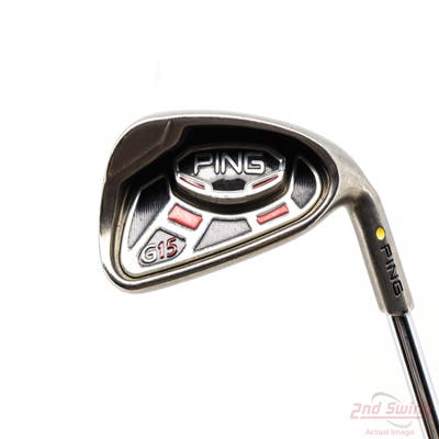 Ping G15 Single Iron 6 Iron Ping AWT with Cushin Insert Steel Stiff Right Handed Yellow Dot 37.25in