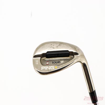 Ping Tour-W Black Chrome Wedge Sand SW 56° 10 Deg Bounce Ping AWT Steel Stiff Right Handed Yellow Dot 35.25in