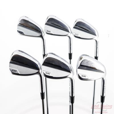 Ping i530 Iron Set 6-PW AW True Temper Dynamic Gold Mid 100 R300 Steel Regular Right Handed Black Dot +1/2"
