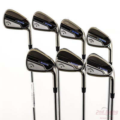 Mint Callaway Paradym Ai Smoke Iron Set 5-PW AW KBS Max 90 Steel Regular Right Handed STD