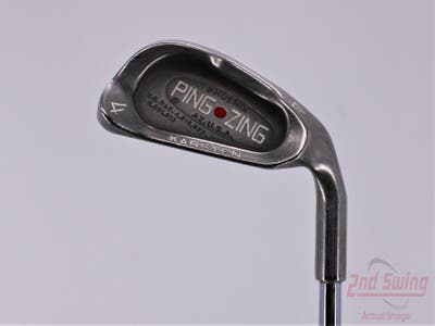 Ping Zing Single Iron 4 Iron 23.5° Ping KT-M Steel Stiff Right Handed Red dot 38.5in