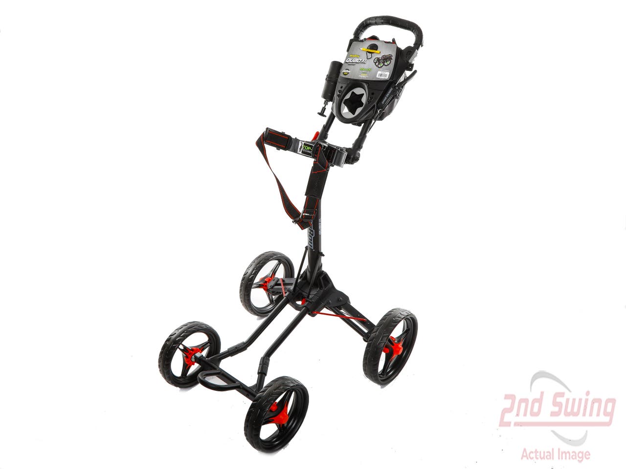 Brand New Bag Boy Quad XL Push and Pull Cart Matte Black/Red Ships Today!