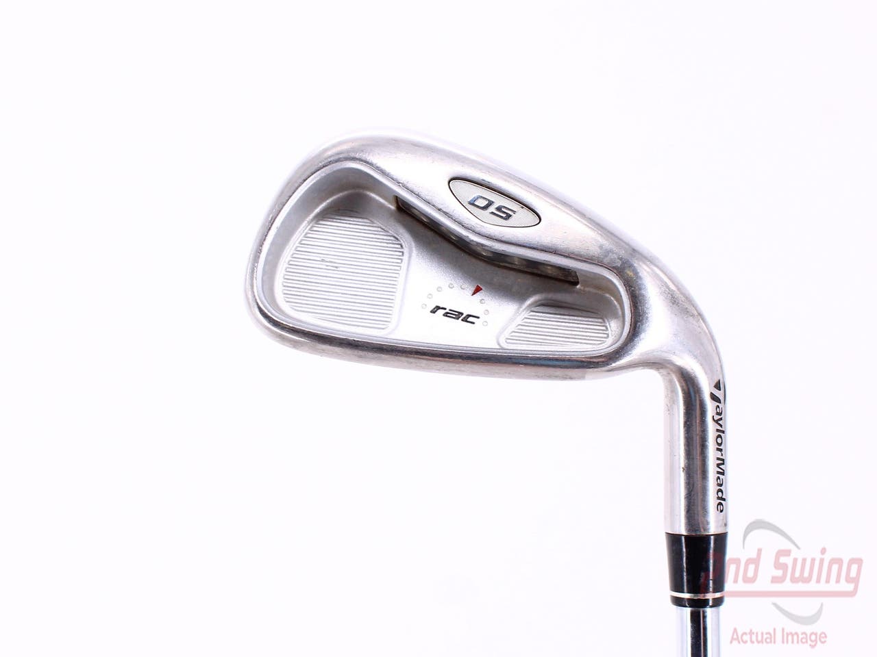 TaylorMade Rac OS 2005 Single Iron 6 Iron Stock Steel Shaft Steel Stiff Right Handed 37.5in