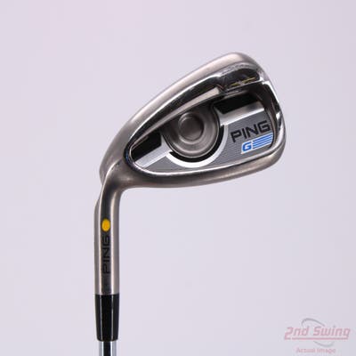Ping 2016 G Single Iron 9 Iron AWT 2.0 Steel Regular Left Handed Yellow Dot 36.5in