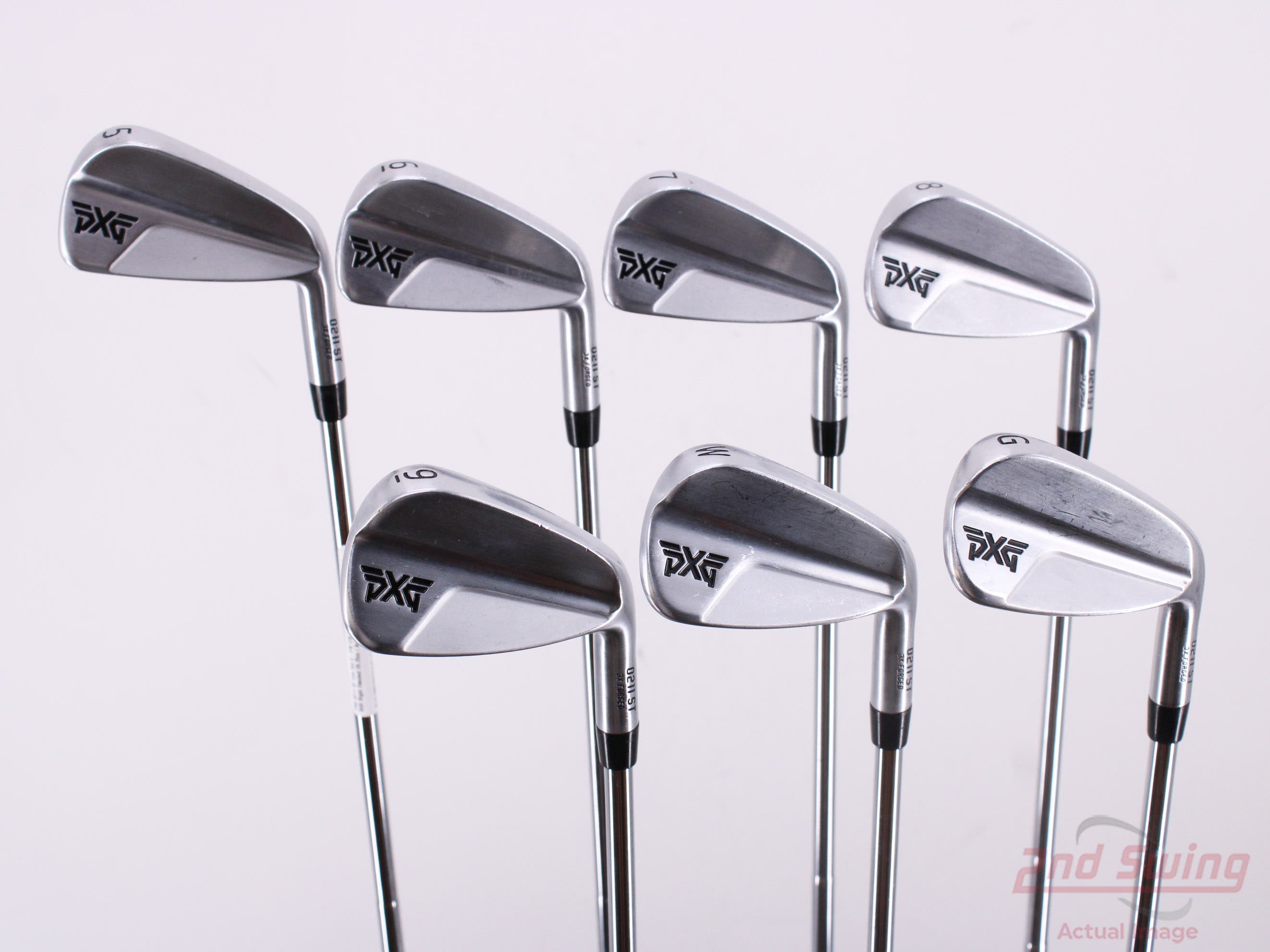 PXG 0211 ST Iron Set 5PW GW True Temper Elevate Tour Steel Stiff Right