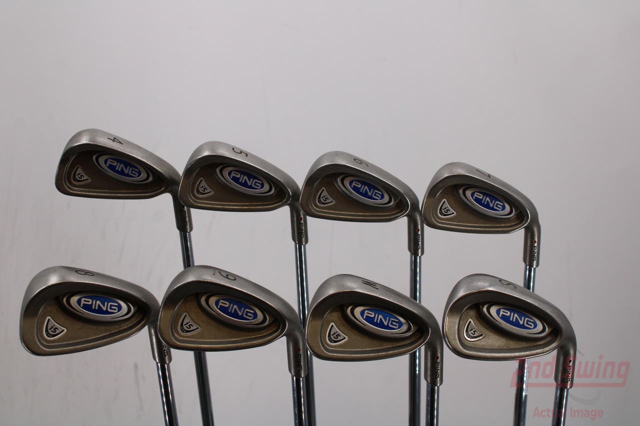 Ping i5 Iron Set 4-PW SW FST KBS Tour Steel Stiff Right Handed Red dot 38.0in