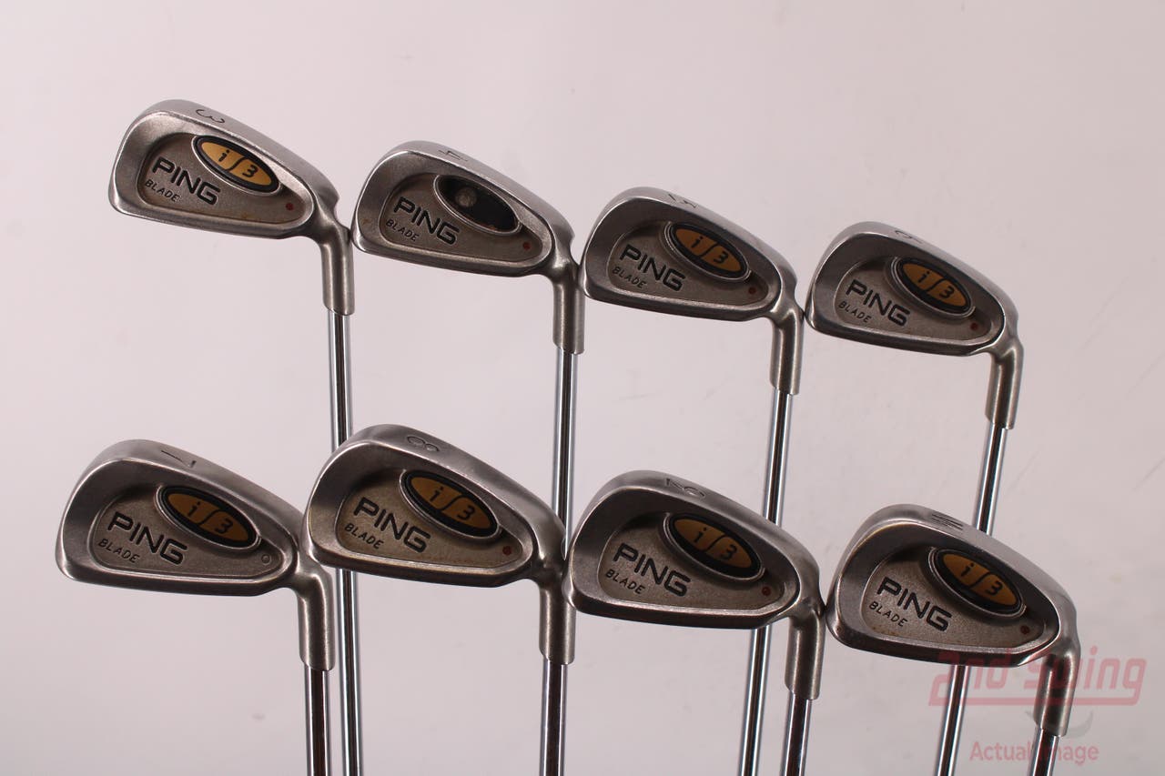 Ping i3 Blade Iron Set 3-PW Ping CFS with Cushin Insert Steel Stiff Right Handed Red dot 39.0in