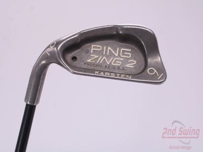 Ping Zing 2 Single Iron 9 Iron Stock Graphite Shaft Graphite Senior Left Handed Black Dot 36.25in
