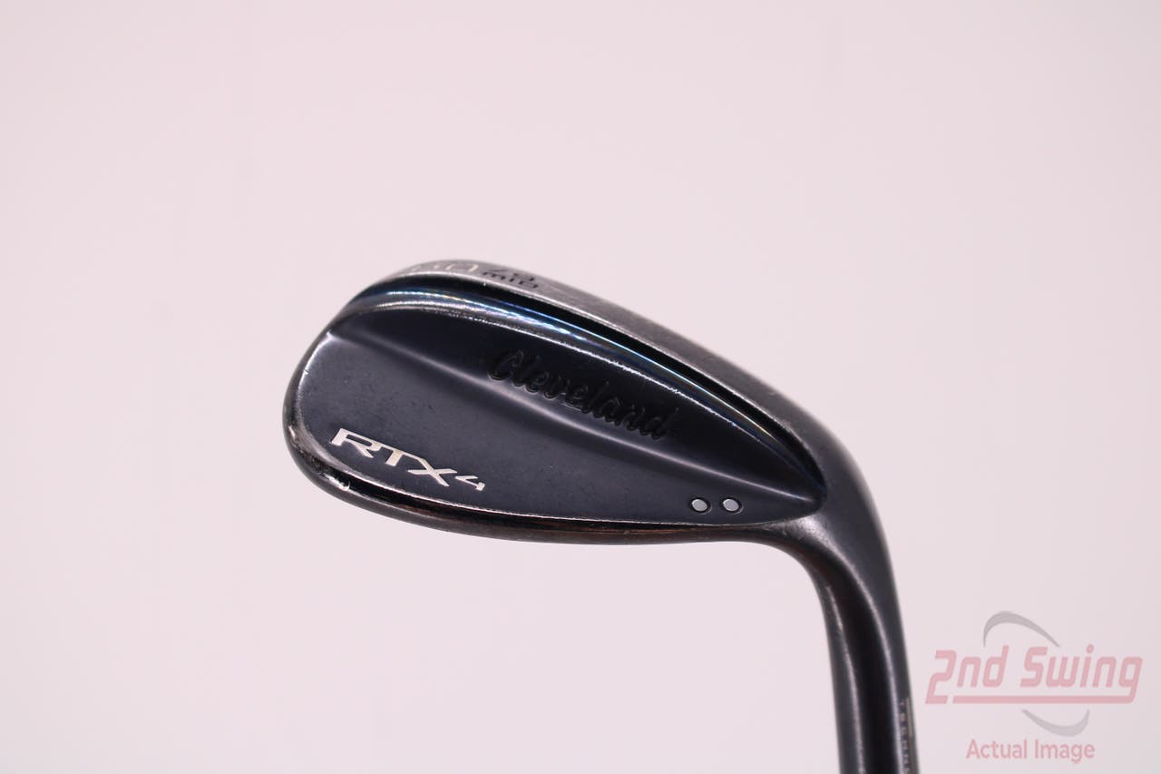 Cleveland RTX 4 Black Satin Wedge Lob LW 60° 9 Deg Bounce Dynamic Gold TI AMT S400 Steel Stiff Right Handed 35.25in