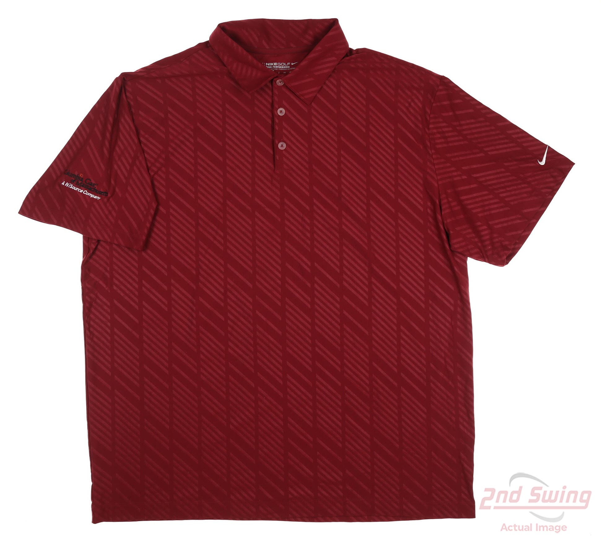 New W/ Logo Mens Nike Golf Polo XXLarge XXL Red MSRP 65 2nd Swing Golf