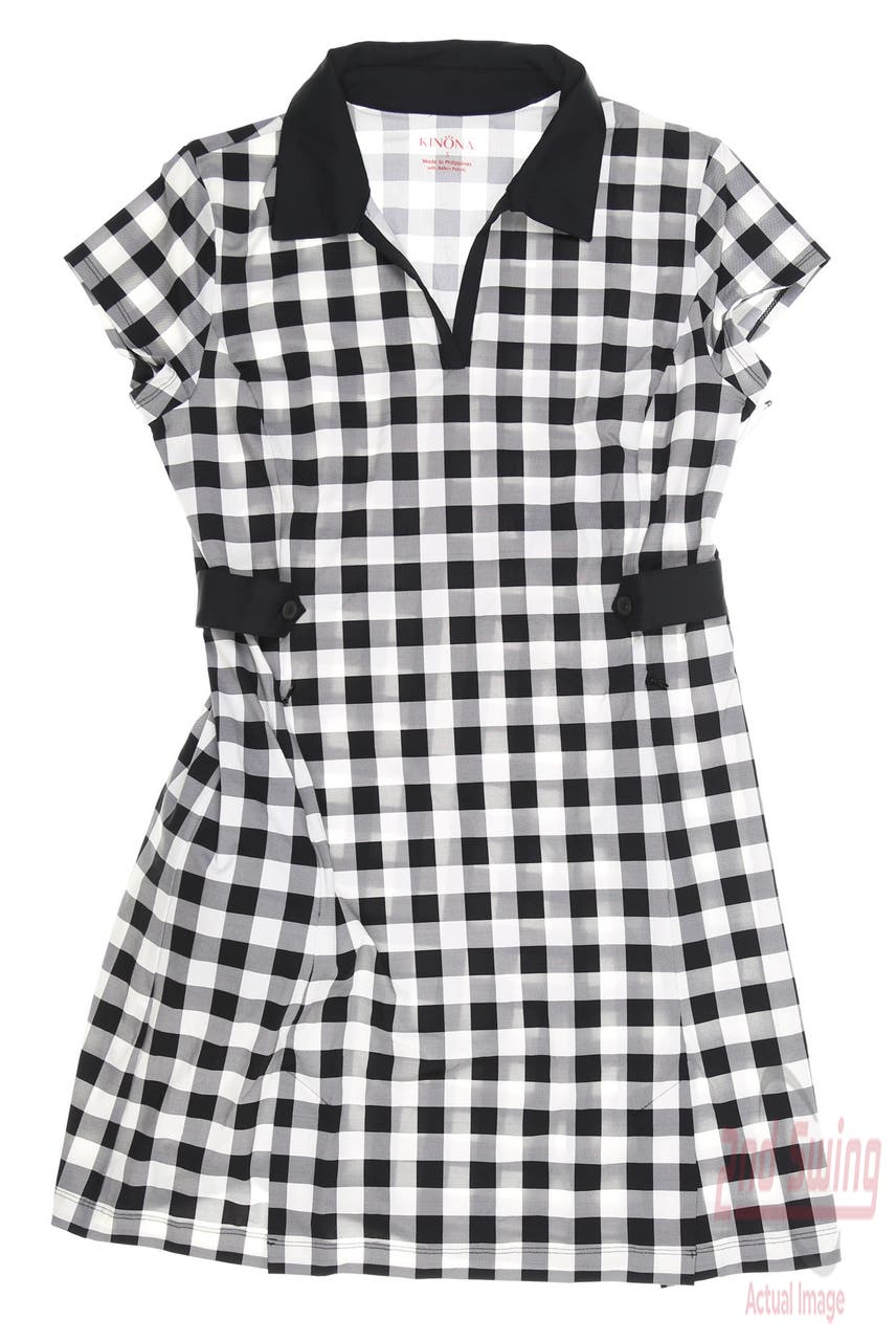 New Womens Kinona Short Sleeve Golf Dress Small S Multi MSRP $180