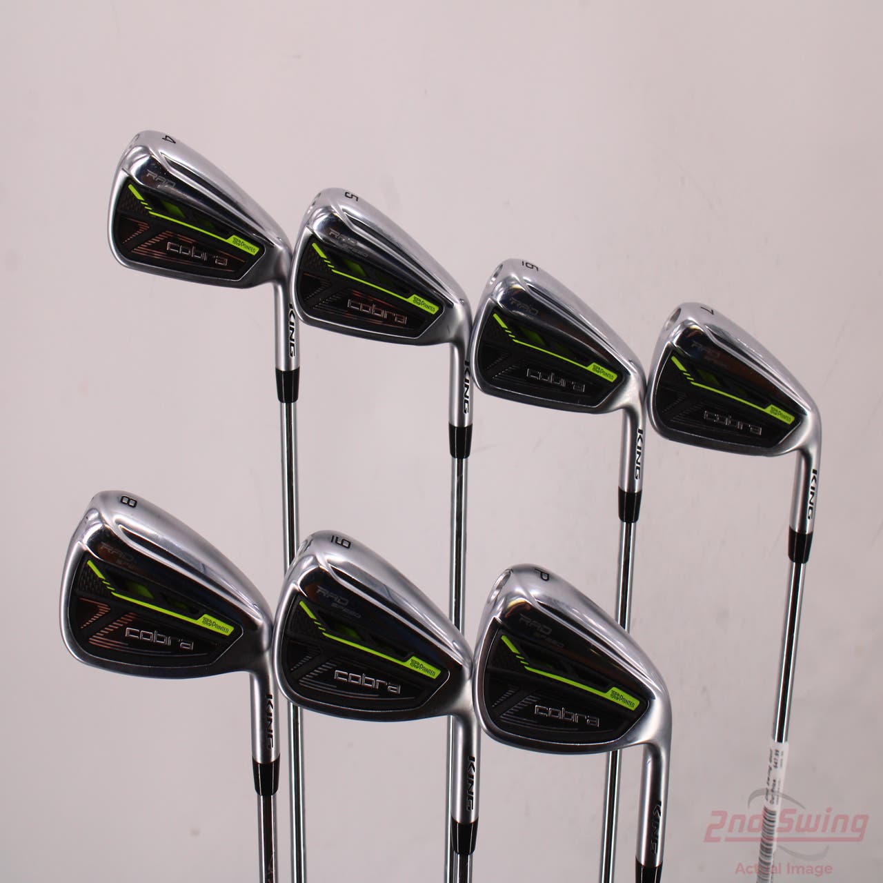 Cobra RAD Speed Iron Set 4PW FST KBS Tour 90 Steel Stiff Right Handed