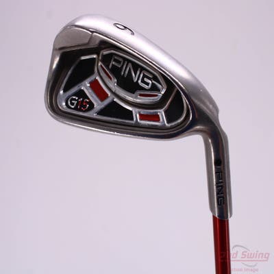 Ping G15 Single Iron 6 Iron Ping TFC 149I Graphite Stiff Right Handed Black Dot 37.5in