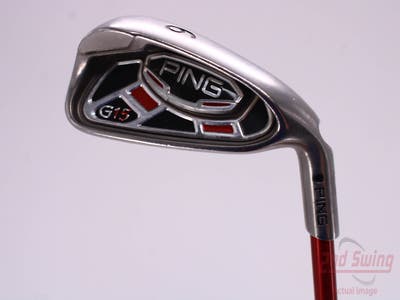 Ping G15 Single Iron 6 Iron Ping TFC 149I Graphite Stiff Right Handed Black Dot 37.5in