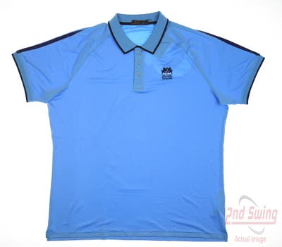 New W/ Logo Mens G-Fore Polo XX-Large XXL Blue MSRP $155