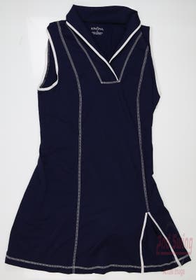 New Womens Kinona Dress Medium M Navy Blue MSRP $180
