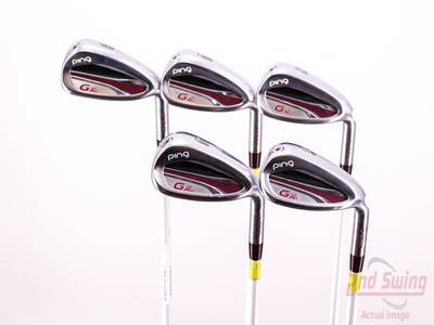 Ping G LE 2 Iron Set 8-PW AW GW ULT 240 Lite Graphite Ladies Right Handed Red dot 36.0in