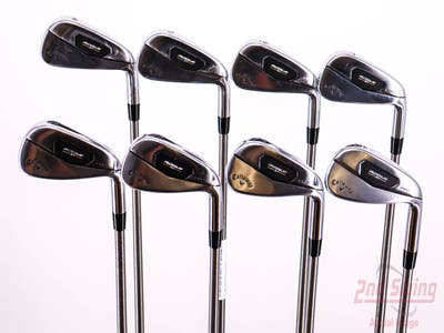 Callaway Rogue ST Pro Iron Set 4-PW AW Aerotech SteelFiber fc90 Graphite Regular Right Handed 37.75in