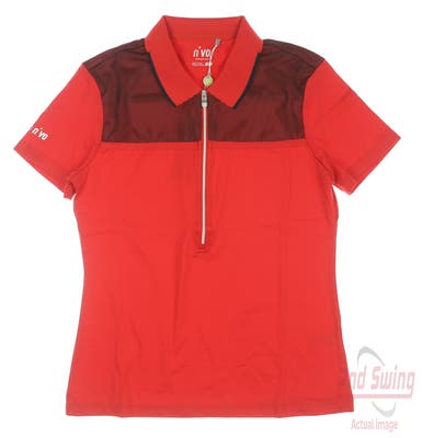 New Womens Nivo Sport Golf Polo Small S Red MSRP $70
