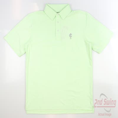 New W/ Logo Mens Straight Down Dodge Polo Small S Green MSRP $94