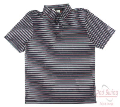 New W/ Logo Mens Straight Down Gilley Polo Small S Multi MSRP $96