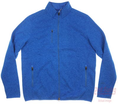 New Mens Bobby Jones Golf Jacket Large L Blue MSRP $155