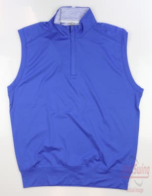 New Mens Bobby Jones Golf Vest Large L Blue MSRP $125