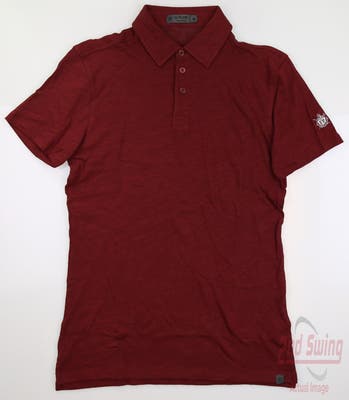 New W/ Logo Mens G-Fore Polo Small S Maroon MSRP $115