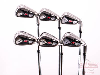 Callaway 2013 X Hot Iron Set 5-PW FST KBS Tour Steel Stiff Right Handed 38.75in