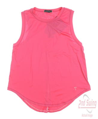 New Womens Golftini Golf Sleeveless Polo Large L Pink MSRP $90
