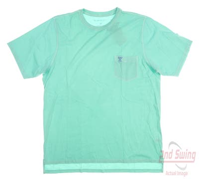 New W/ Logo Mens B. Draddy Dewey Pocket T-Shirt Medium M Green MSRP $70