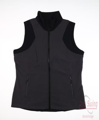 New Womens Level Wear Verve Madison Vest Large L Gray MSRP $70
