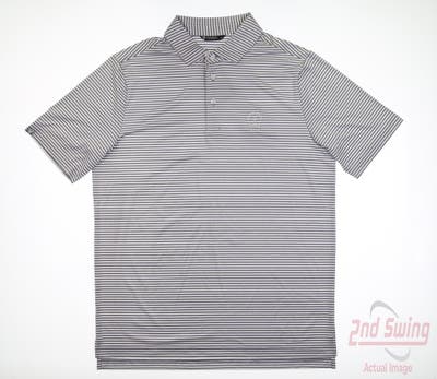 New W/ Logo Mens Level Wear Polo Large L Gray MSRP $80