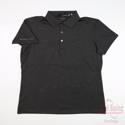 New Womens Ralph Lauren RLX Polo Large L Gray MSRP $95