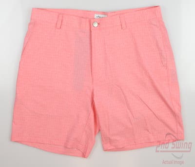 New W/ Logo Mens Peter Millar Golf Shorts 32 Pink MSRP $115