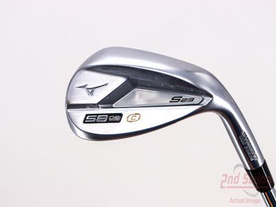Mint Mizuno S23 Satin Chrome Wedge Lob LW 58° 8 Deg Bounce C Grind Dynamic Gold Tour Issue S400 Steel Stiff Right Handed 35.0in