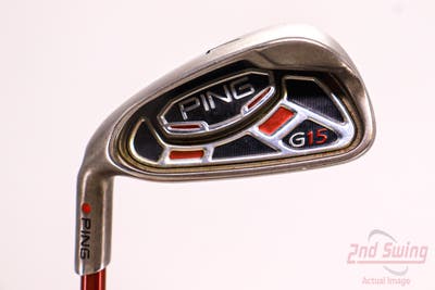 Ping G15 Single Iron 7 Iron Ping TFC 149I Graphite Regular Left Handed Red dot 37.75in
